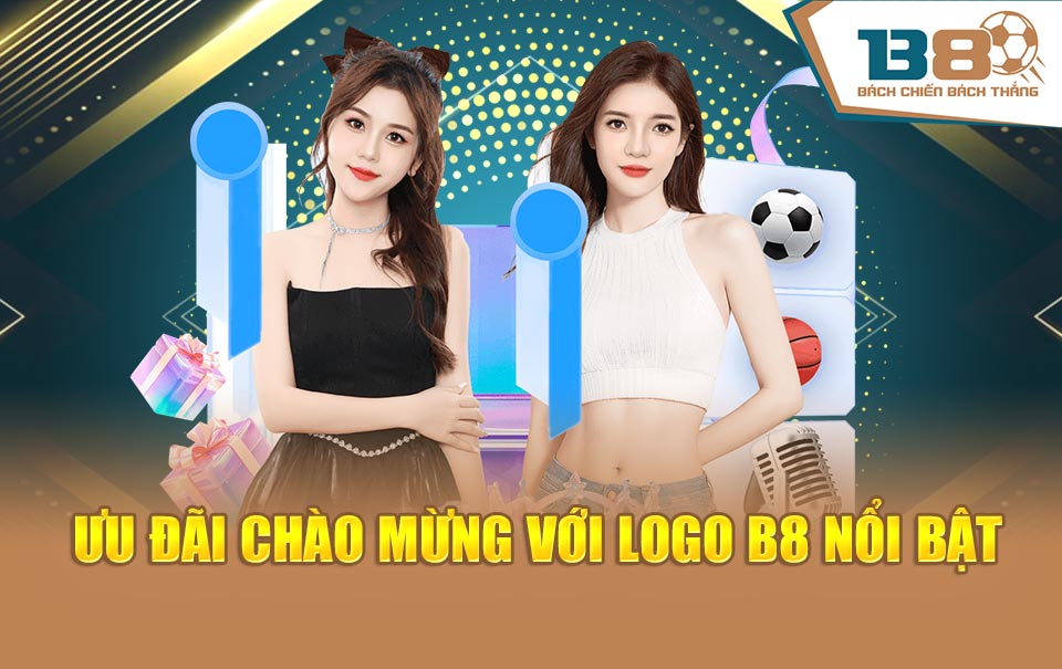 Ưu đãi chào mừng với logo B8 nổi bật